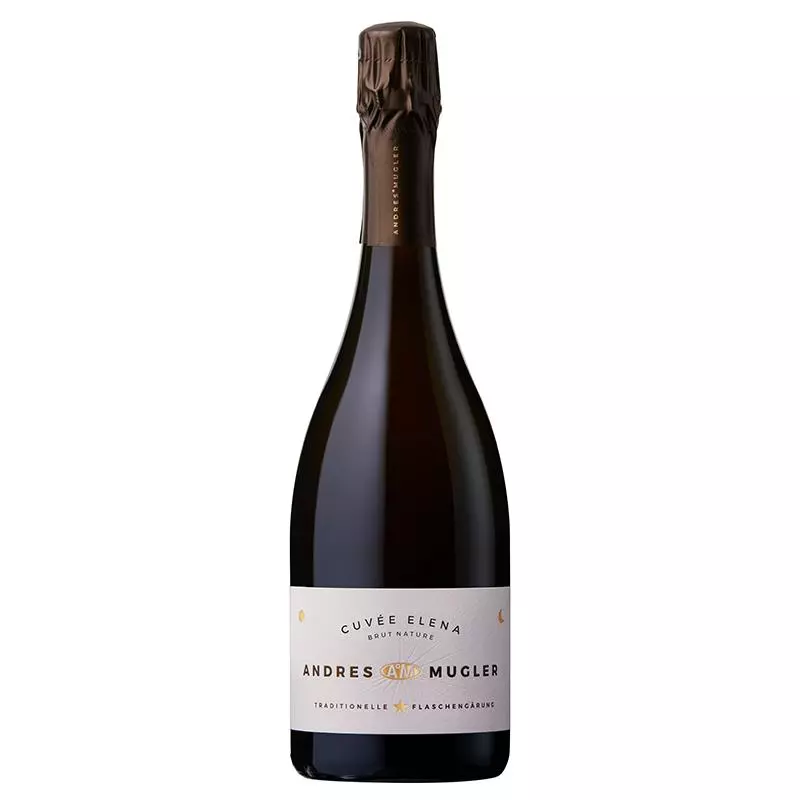 Sekt Cuvee Elena Brut Nature Andres und Mugler