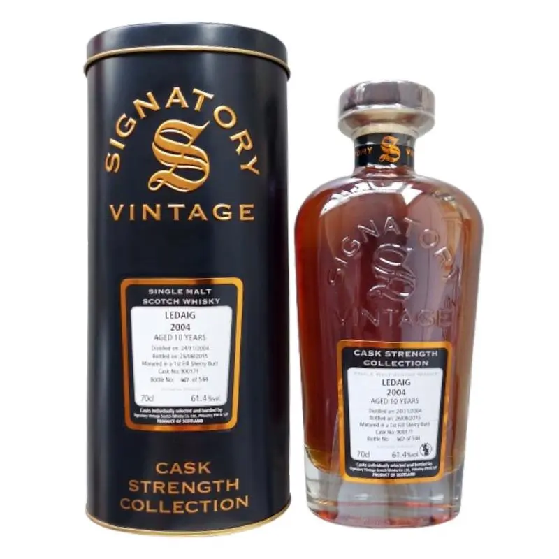 2004 Ledaig 10yrs Signatory Vintage Cask Strength Collection Single Malt Scotch Whisky - Privatkeller