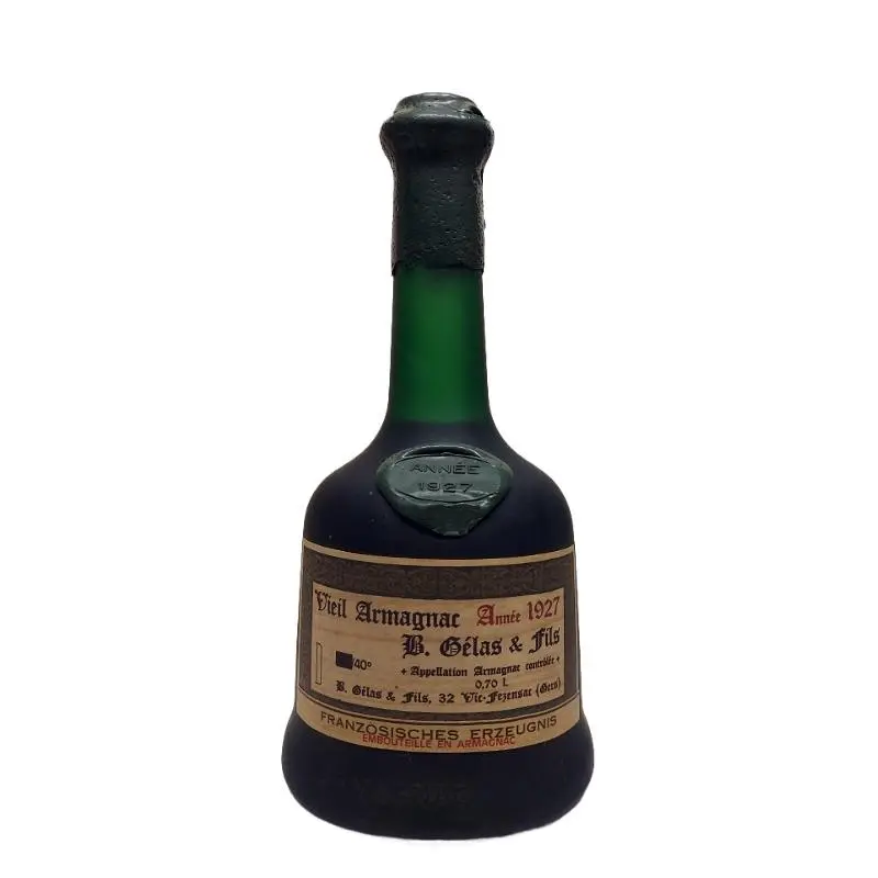 1927 Vieil Armagnac Napoléon B. Gélas & Fils - Privatkeller