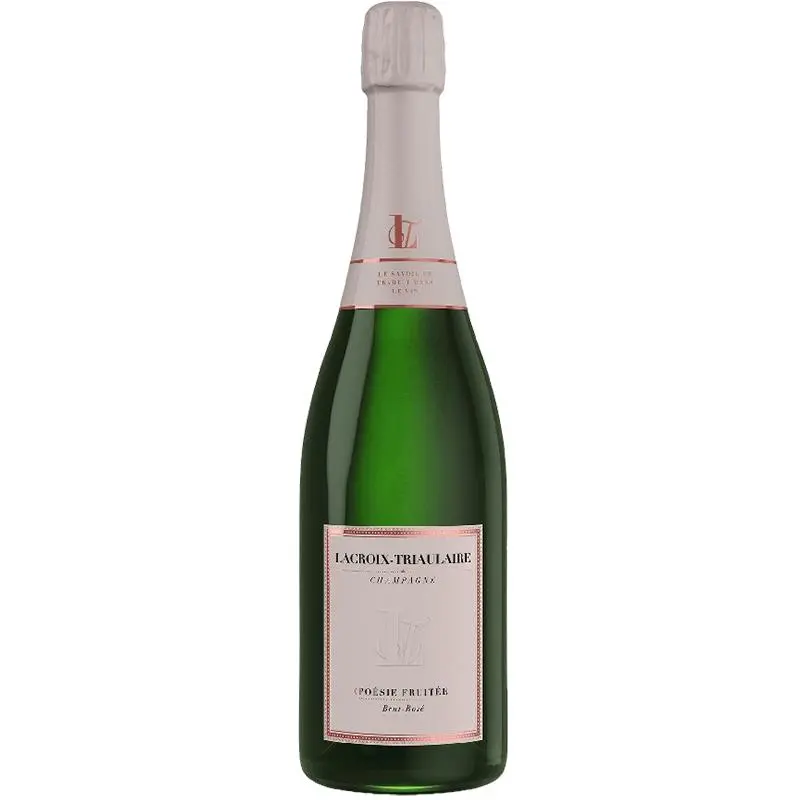 Champagner Poesie Fruitee Rose Extra Brut Lacroix Triaulaire
