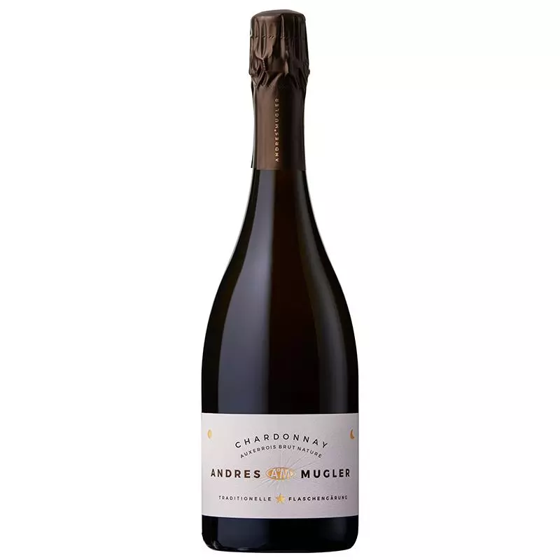 Sekt Chardonnay-Auxerrois Brut Nature Andres und Mugler Pfalz