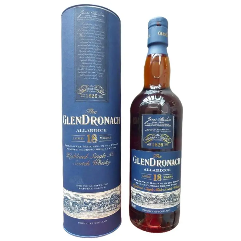 Glendronach 18yrs Allardice Oloroso Sherry Cask Matured Highland Single Malt Scotch Whisky - Privatkeller