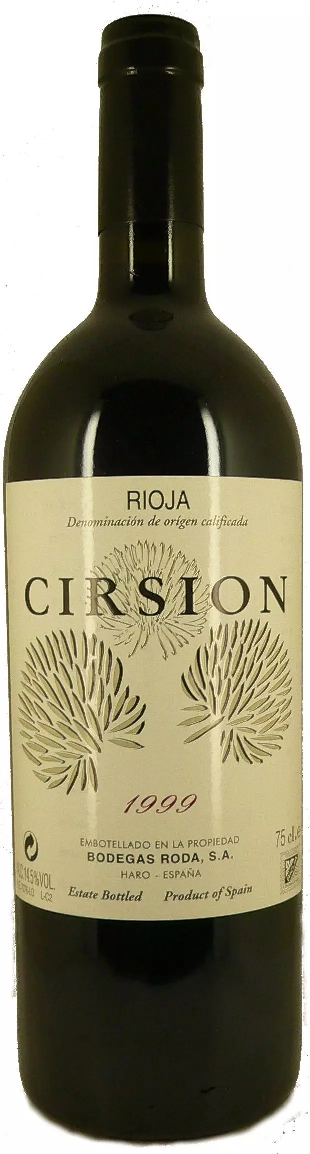 1999 Rioja Cirsion Bodegas Roda