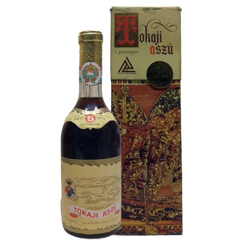 1972 Tokaji Aszú 5 Puttonyos 0,5l Palackozo in Originalkarton - Privatkeller