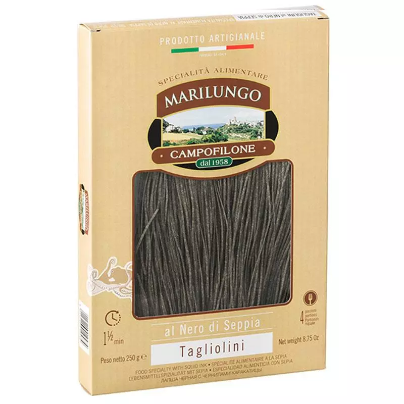 Tagliolini al Nero di Seppia Pasta di Campofilone Marilungo 250g