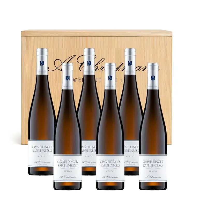 Riesling Gimmeldinger Kapellenberg in der Holzkiste Weingut A. Christmann