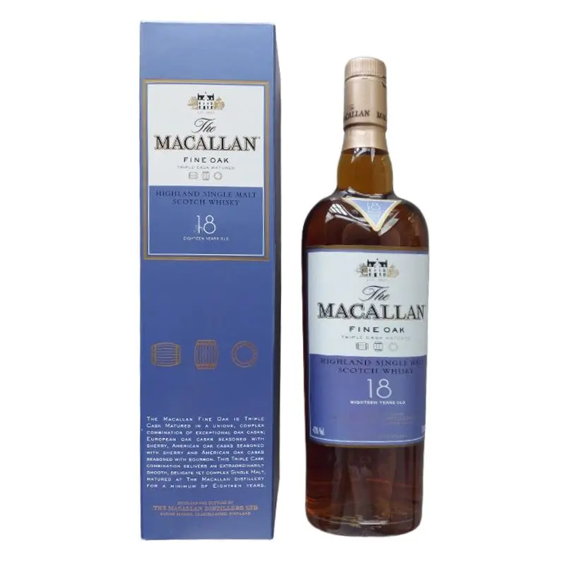 Macallan Highland Single Malt Scotch Whisky Fine Oak Triple Cask Matured 18yrs - Privatkeller