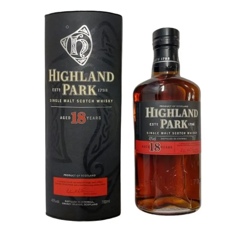 Highland Park 18yrs Single Malt Scotch Whisky (Alte Ausstattung) - Privatkeller