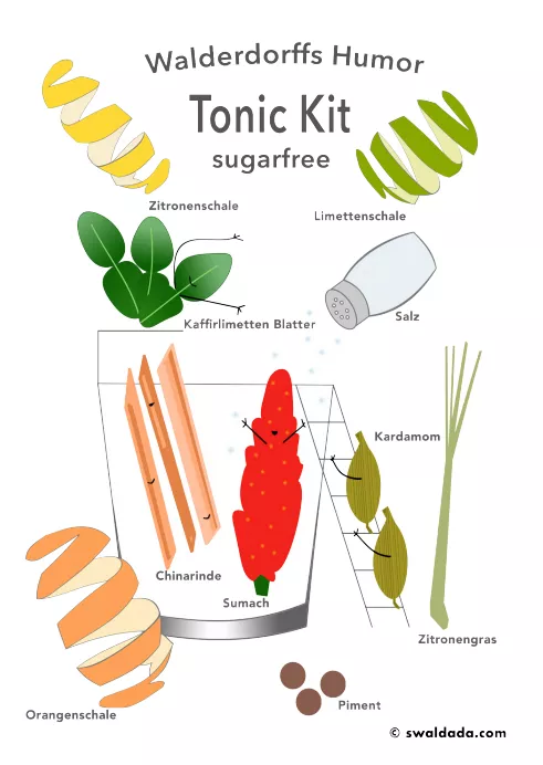 Walderdorffs Humor Tonic Kit zuckerfrei 30 g